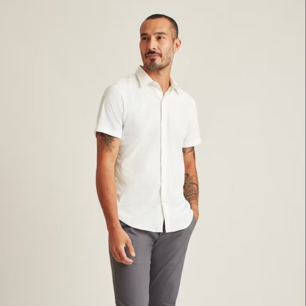 Bonobos Tech Short Sleeve Shirt - White